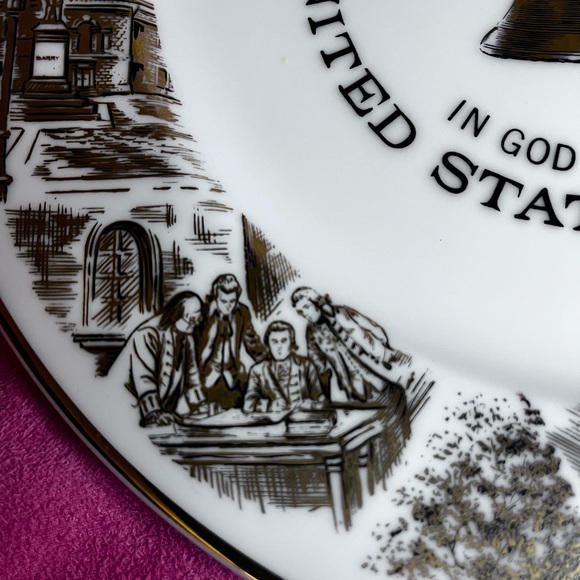 VINTAGE 1976 VILETTA U S BICENTENNIAL 1776 - 1976 PLATE United States of America - Picture 4 of 11